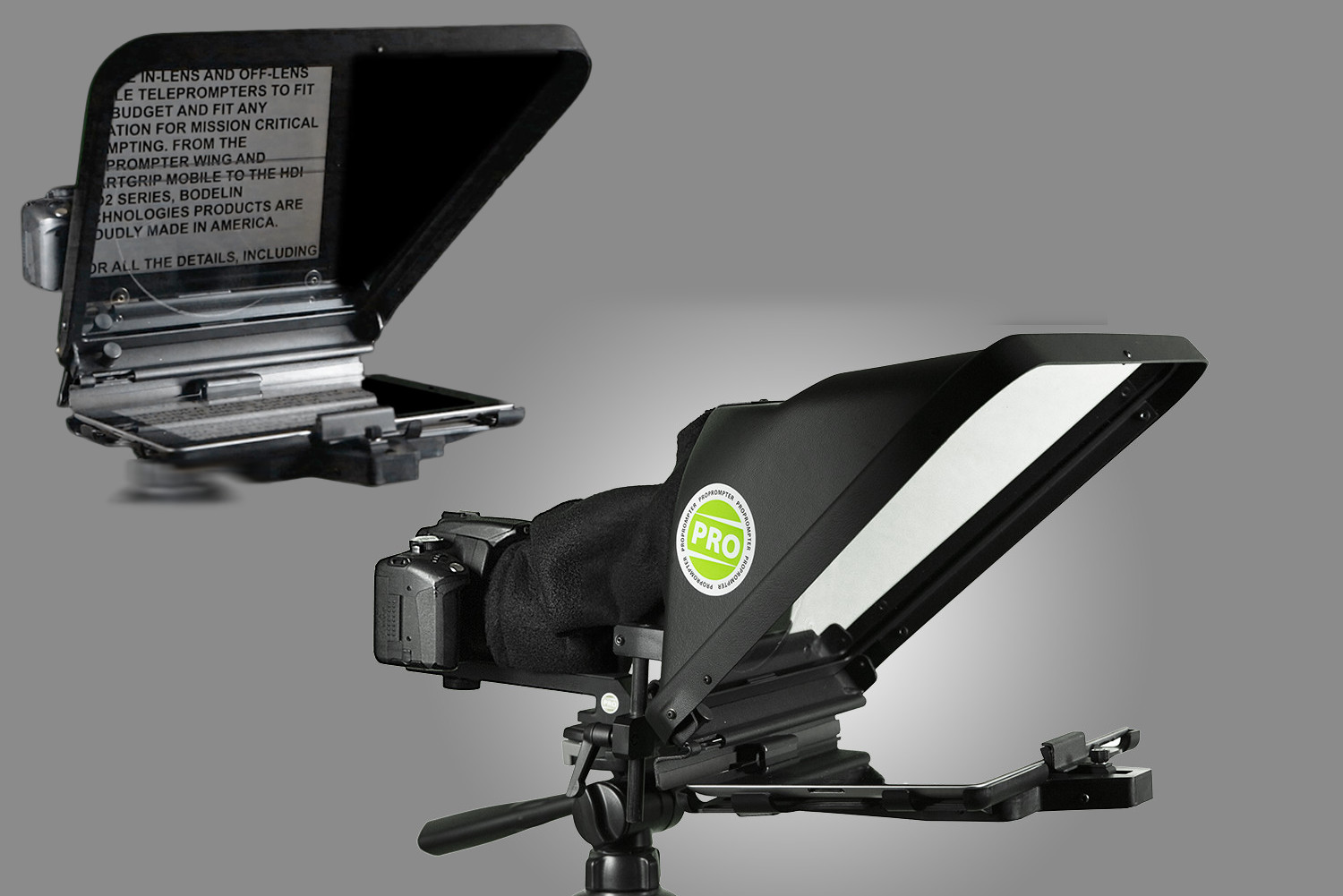 Bodelin ProPrompter two views